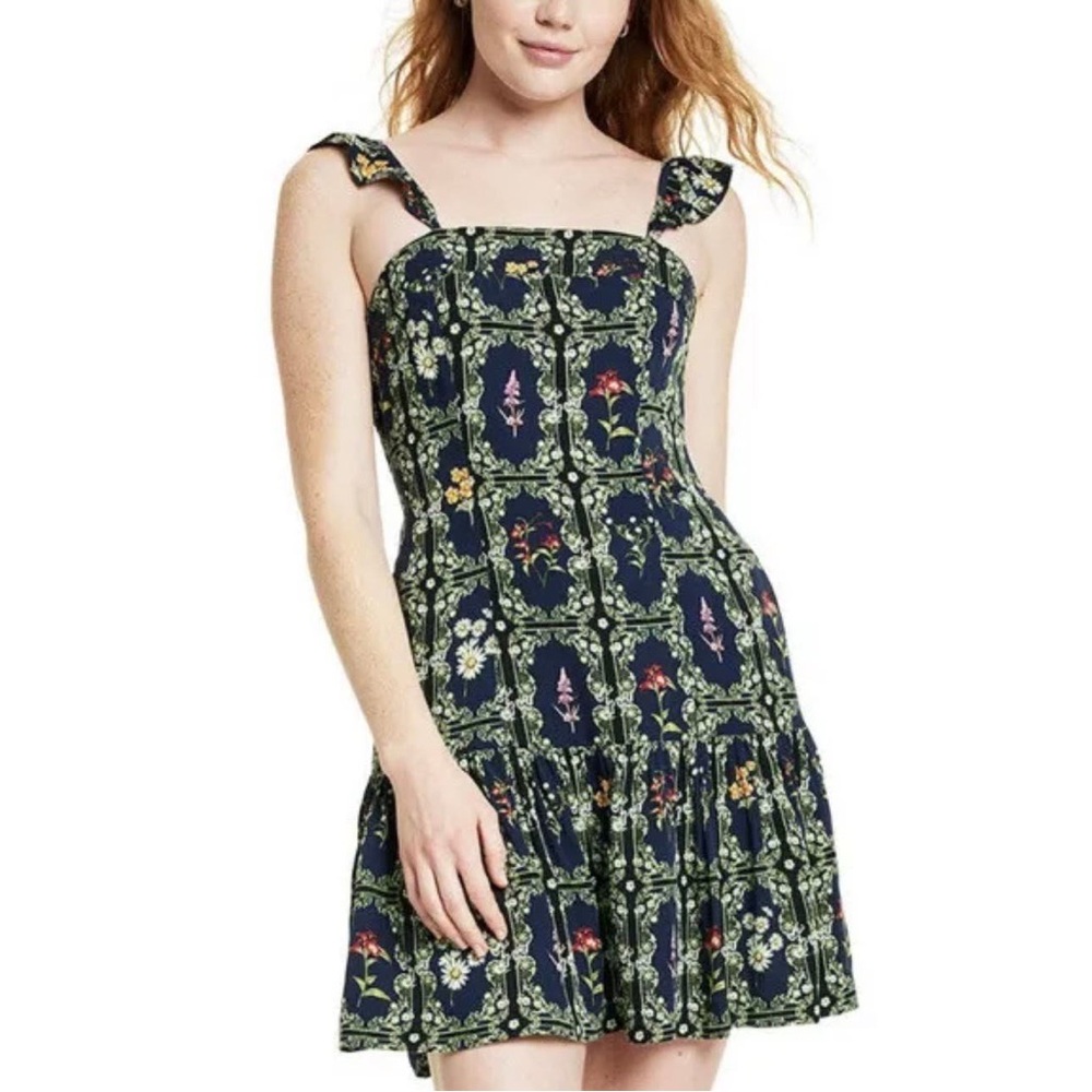 NWOT Agua Bendita Flora Ruffle Dress